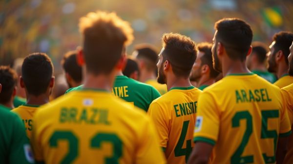 Les maillots du Brésil qui marquent les supporters de football