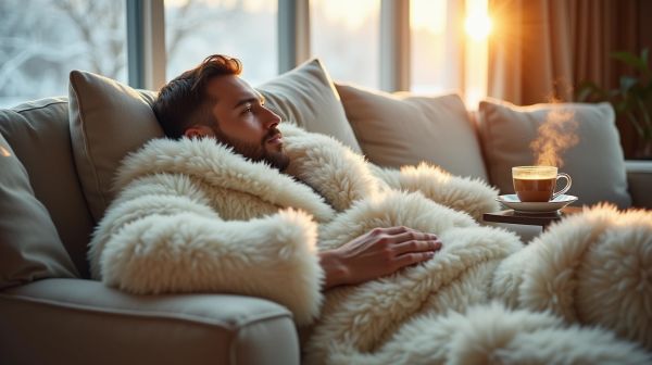 Votre compagnon idéal pour l'hiver : peignoir homme polaire